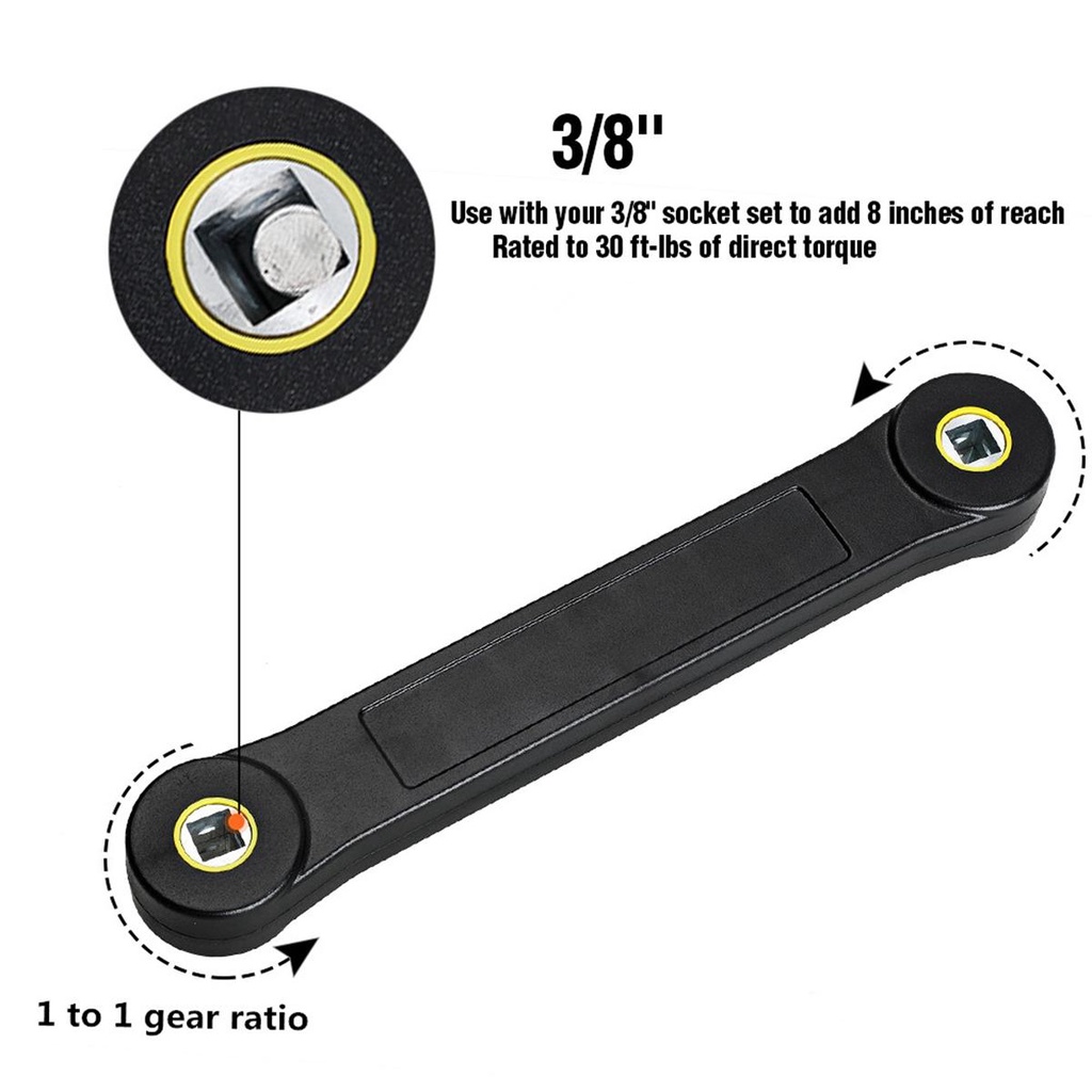 Nickolas1 Extension Wrench Suku Cadang Pengganti Otomatis Kendaraan3 /8&quot; DIY Adjustable Otomotif Socket Ratchet