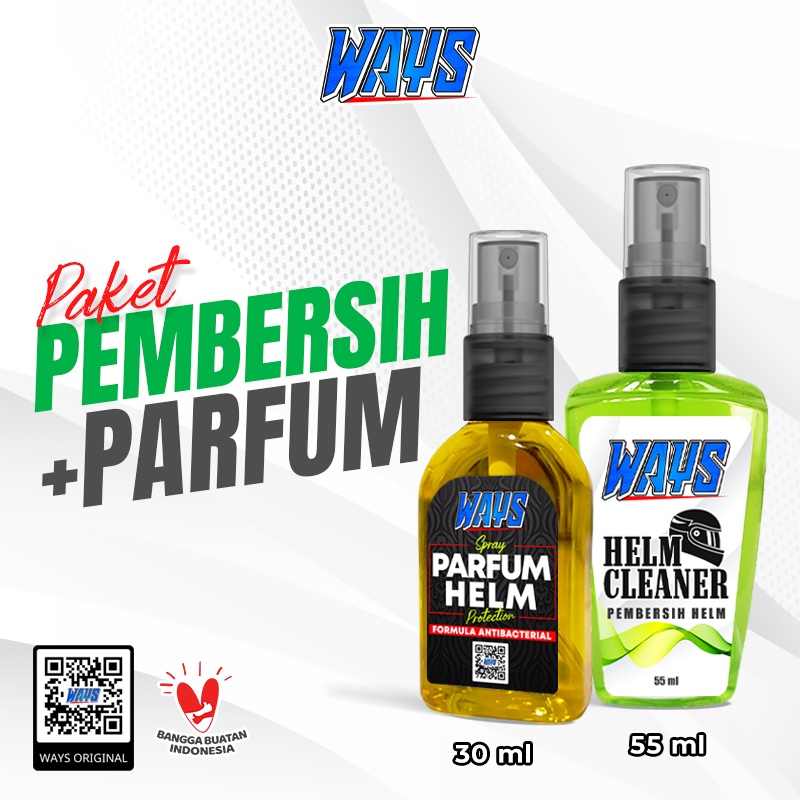 Pembersih Pengkilap Helm Body Visor Kaca - Parfum Pewangi Helmet Cross Full Half Face Motor WAYS