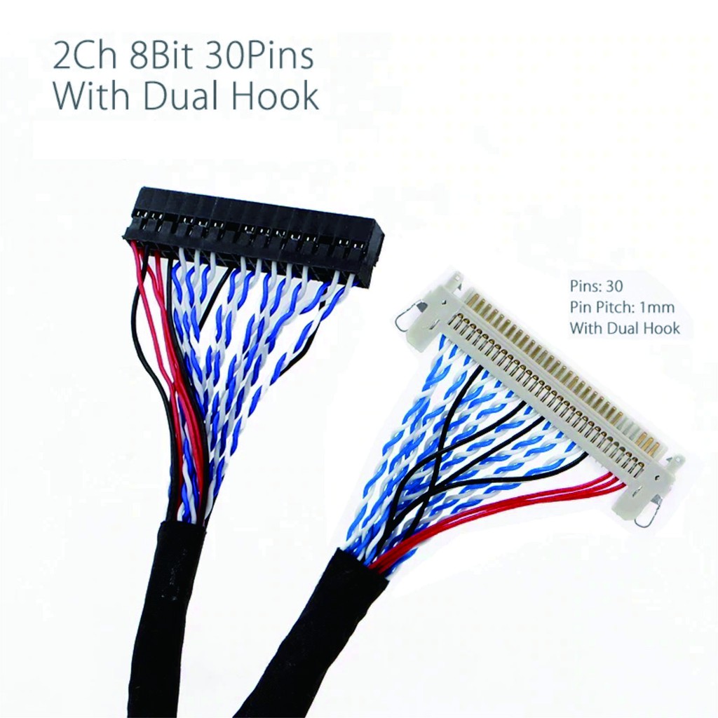LVDS FIX D8 30 PIN FIX-8-30P KABEL LVDS UNIVERSAL