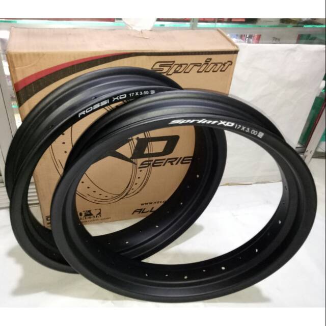 Velg Ring Supermoto Ring 17 Tapak Lebar 300-350 Sprint Xd Hole 28-36 Cocok Supermoto Custom Dll