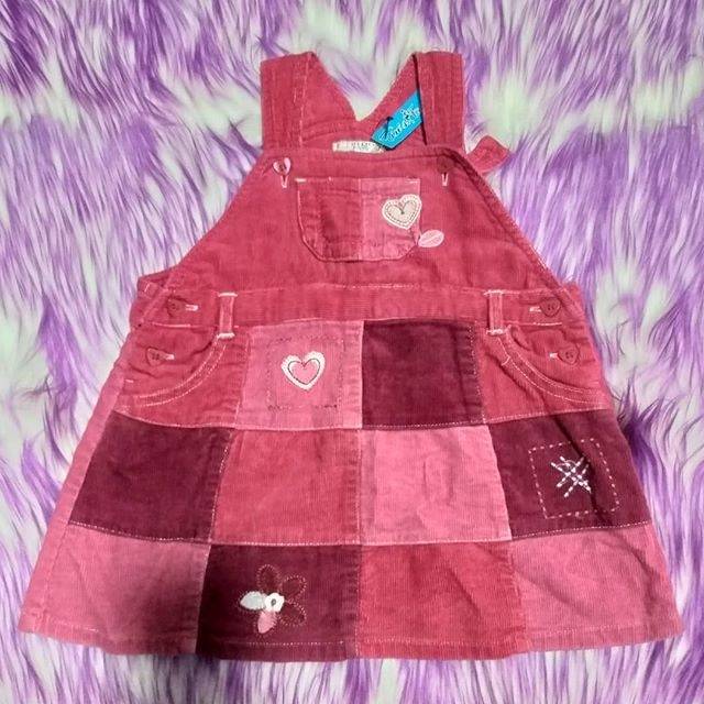 Dress import anak pink mix