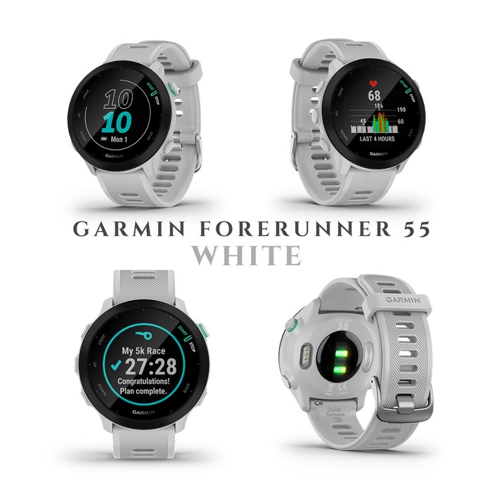 Garmin Forerunner 55 GPS HR Marathon Lari Sepeda Fitness Gym