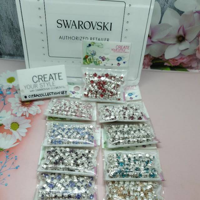 Swarovski stellux cangkang ss18 warna