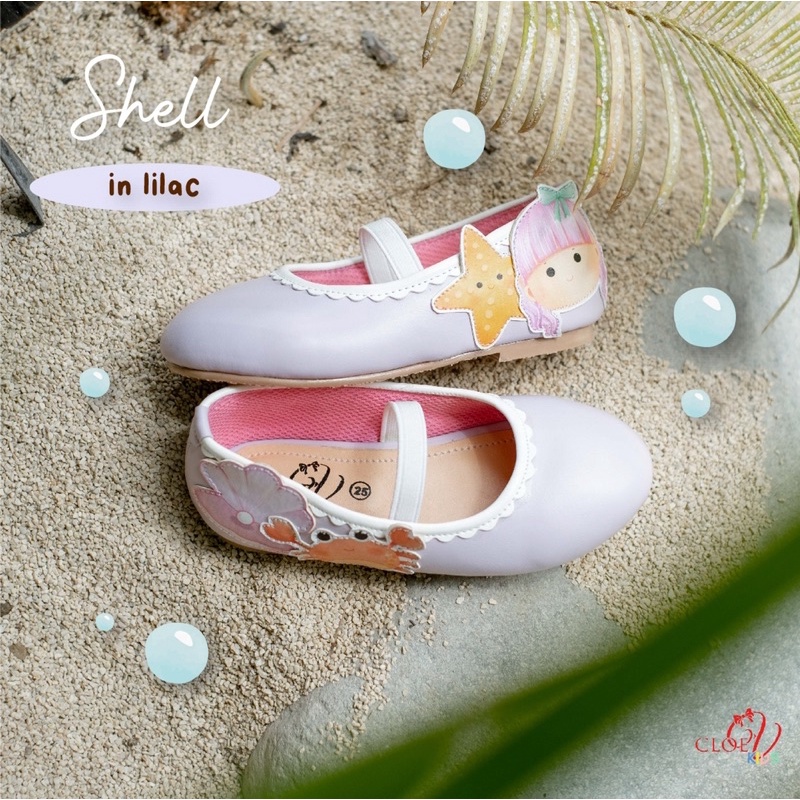 CLOEVKIDS - Shell Sepatu Flatshoes Anak Perempuan - Mermaid Series