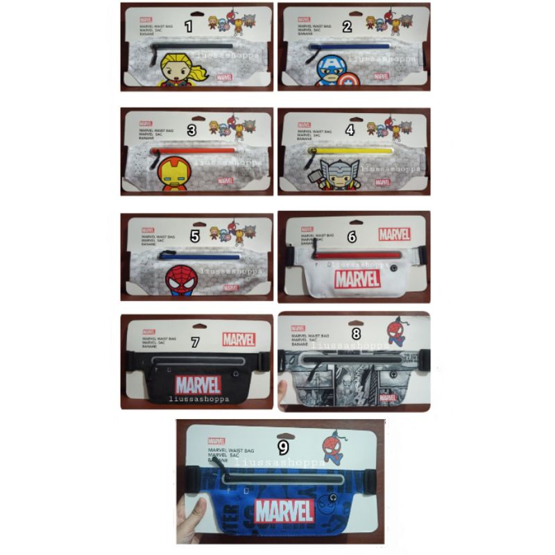 Tas Pinggang Miniso - Marvel Waist Bag