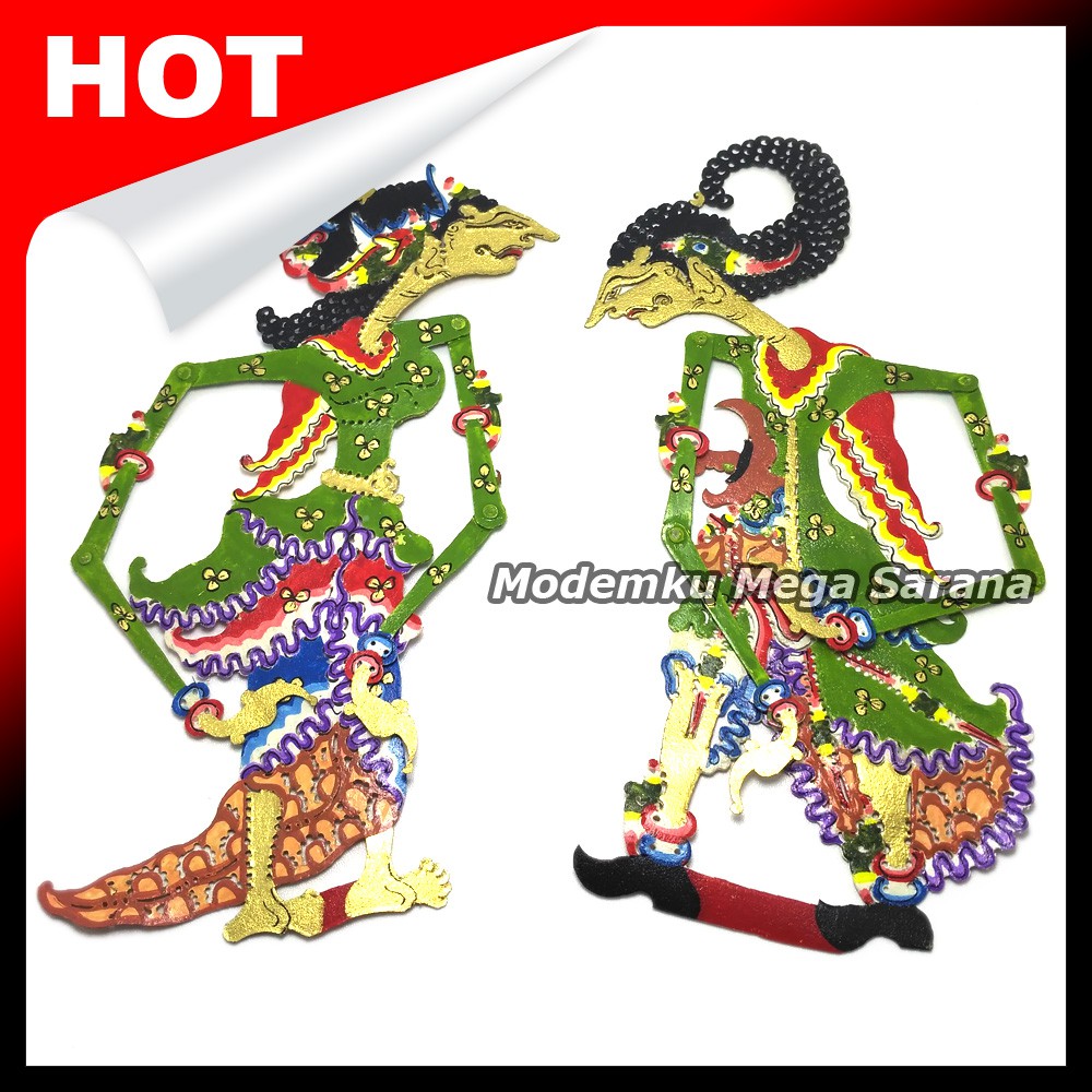 Wayang Kulit Mini Super Halus 20 Cm Tanpa Gagang - Kamajaya Kamaratih