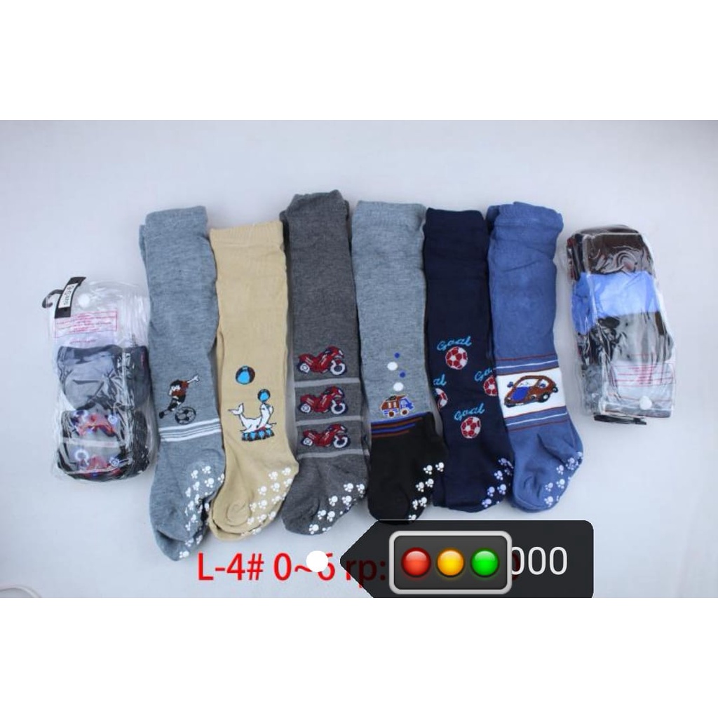 LEGGING BAYI COWOK ( ISI 4 PCS ) UNTUK BABY 0-6 BULAN