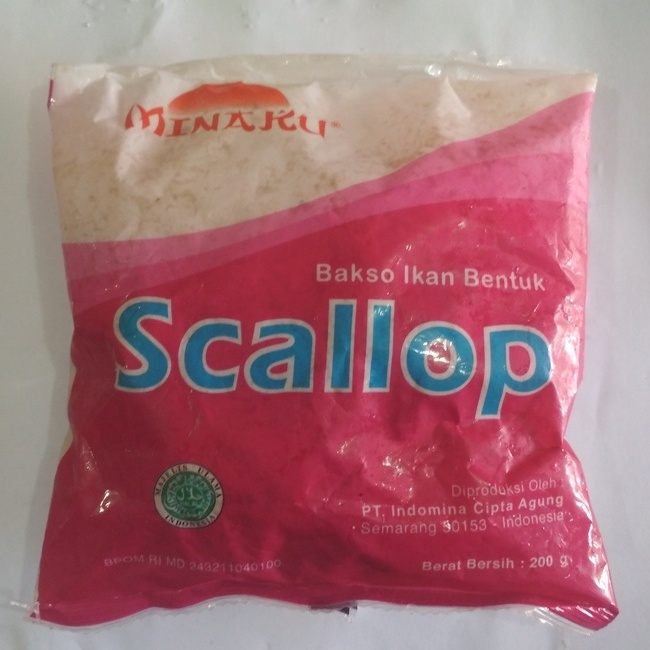 

MINAKU BAKSO IKAN BENTUK SCALLOP 200g