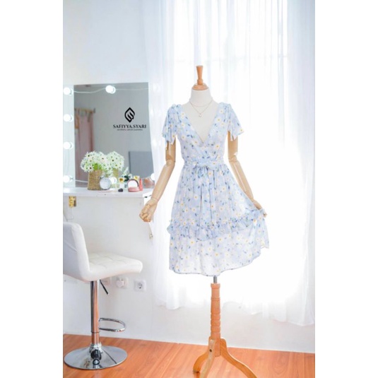 Emma Dress Softblue Safiyya Syari