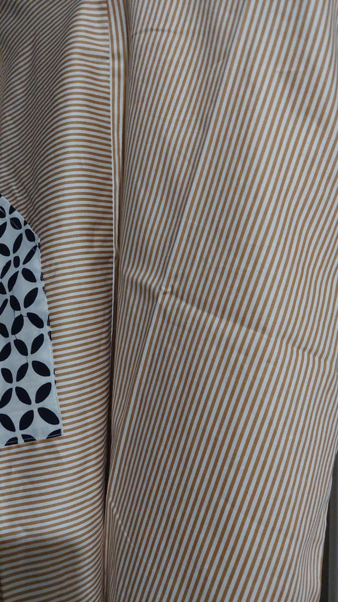 Simple 8 Kaneru Tunic Atasan Tunik Garis Wanita Kombinasi Batik Cap