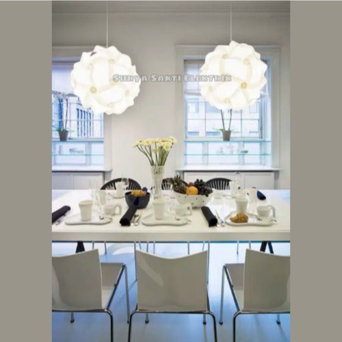 LAMPU GANTUNG HIAS BOLA AWAN DIAMETER 40CM