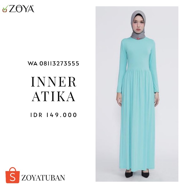 Zoya Inner Dress Atika Gamis Muslim Wanita BACA DESKRIPSI