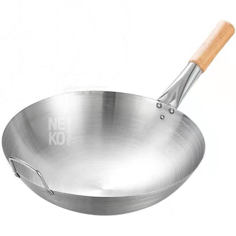 Wajan Stainless steel Ganom Gagang panjang satu Seasoning Wajan Stainless steel Ganom Gagang panjang satu Seasoning