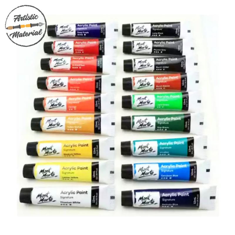 

Mont Marte Acrylic Paints Set 18x12 ml