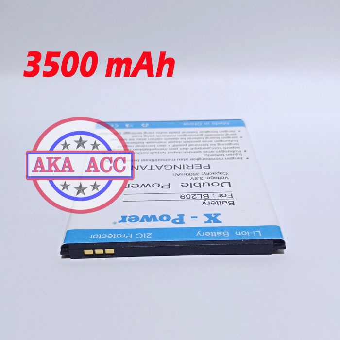 Baterai Lenovo K5 Plus A6020 A6020A46 BL259 Batu Batre Tanam Double Power