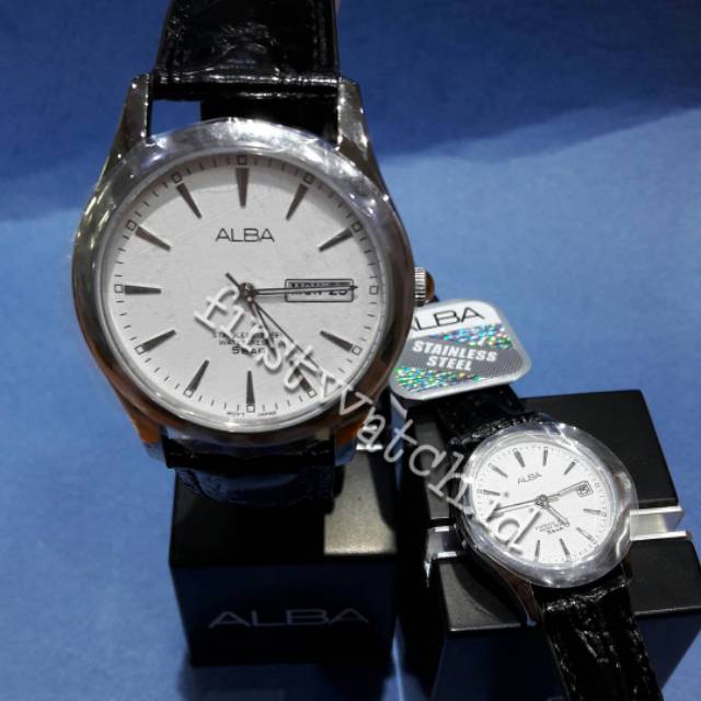 JAM TANGAN ALBA COUPLE AXND63X1 & AXU035X1 ORIGINAL