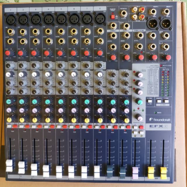 Mixer audio soundcraft 8 channel efx8 Grade A