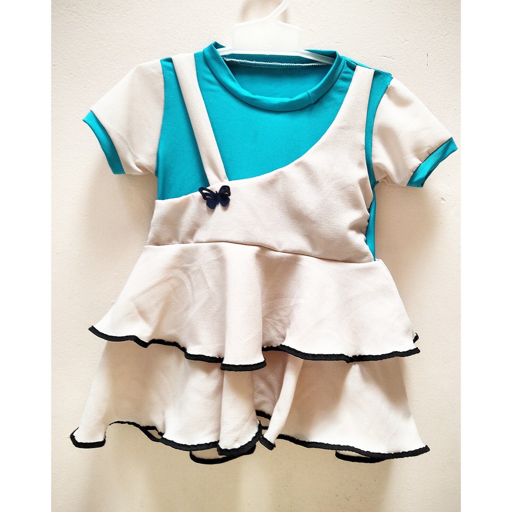 Dress Kupu Kupu - Dress Butterfly 1-2 Tahun - Baju Anak Murah - Terusan Anak Perempuan - Blus Harian