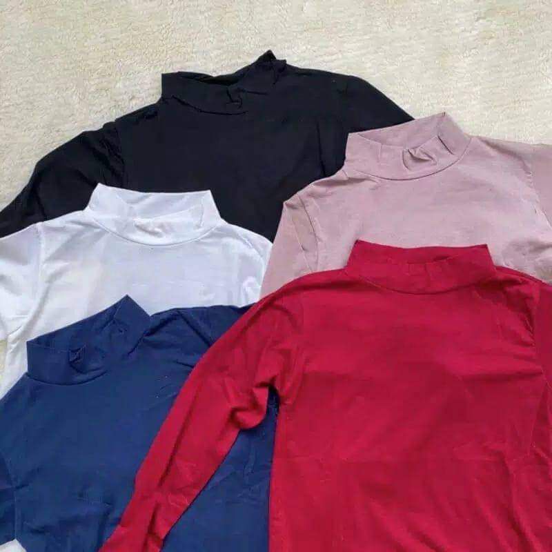 PROMO TERMURAH MANSET BADAN PREMIUM UNIKLO KAOS RAYON/ KAOS DALAMAN PREMIUM/ MANSET HIJAB TURTLENECK MANTAP JIWA