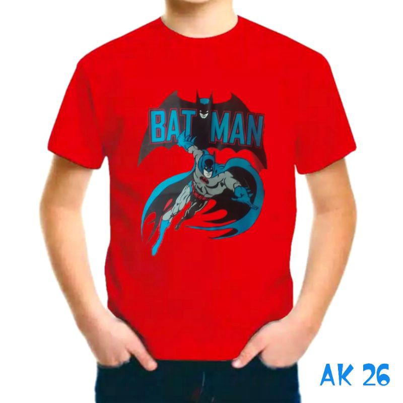 KAOS ANAK GAMBAR BATMAN SUPERHERO KODE AK 26