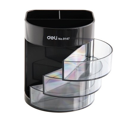 

PEN HOLDER STATIONERY STAND ORGANIZER LACI TEMPAT KLIP PULPEN DELI 9147