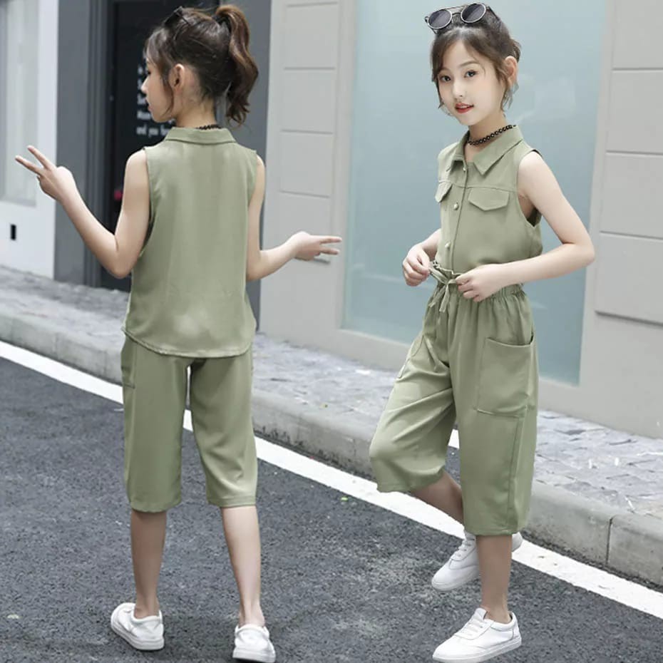 KALILA - ABBRIELA SET Setelan Baju  Anak Perempuan / Bahan Toyobo