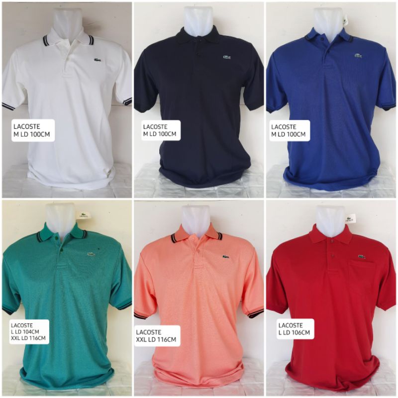 Atasan Kaos Polo Kerah Pria Lacoste