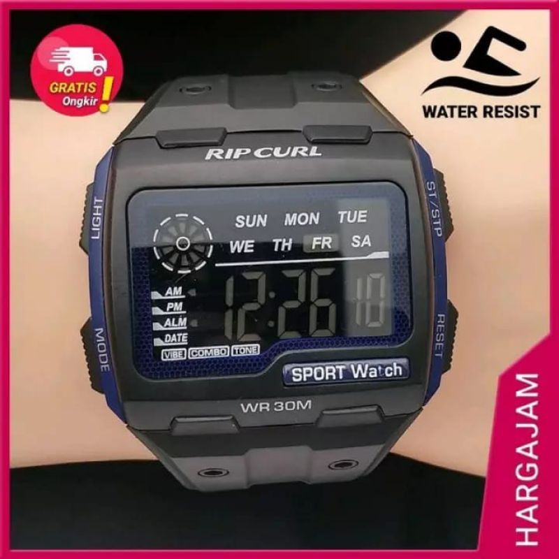 JAM TANGAN PRIA DIGITAL TALI RUBBER MODEL SPORT READY 3 WARNA