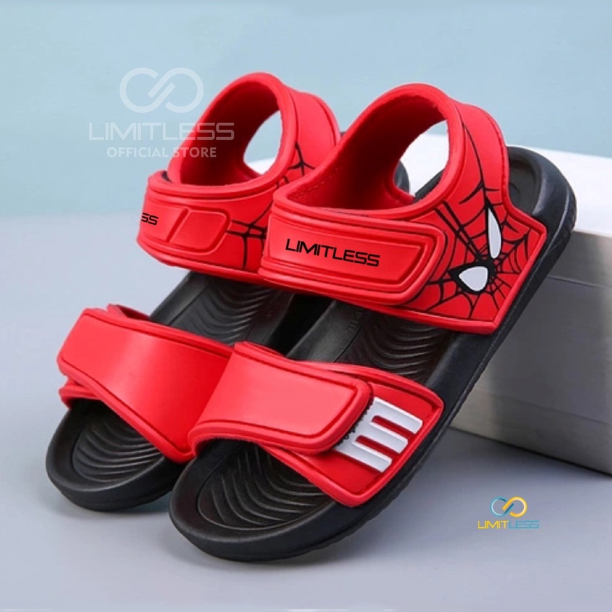 Sandal Anak Cowok Karakter Sepatu Sendal Anak Spiderman Limitless Eva Sandal Anak-Anak Laki Lentur Anti Slip Tahan Air