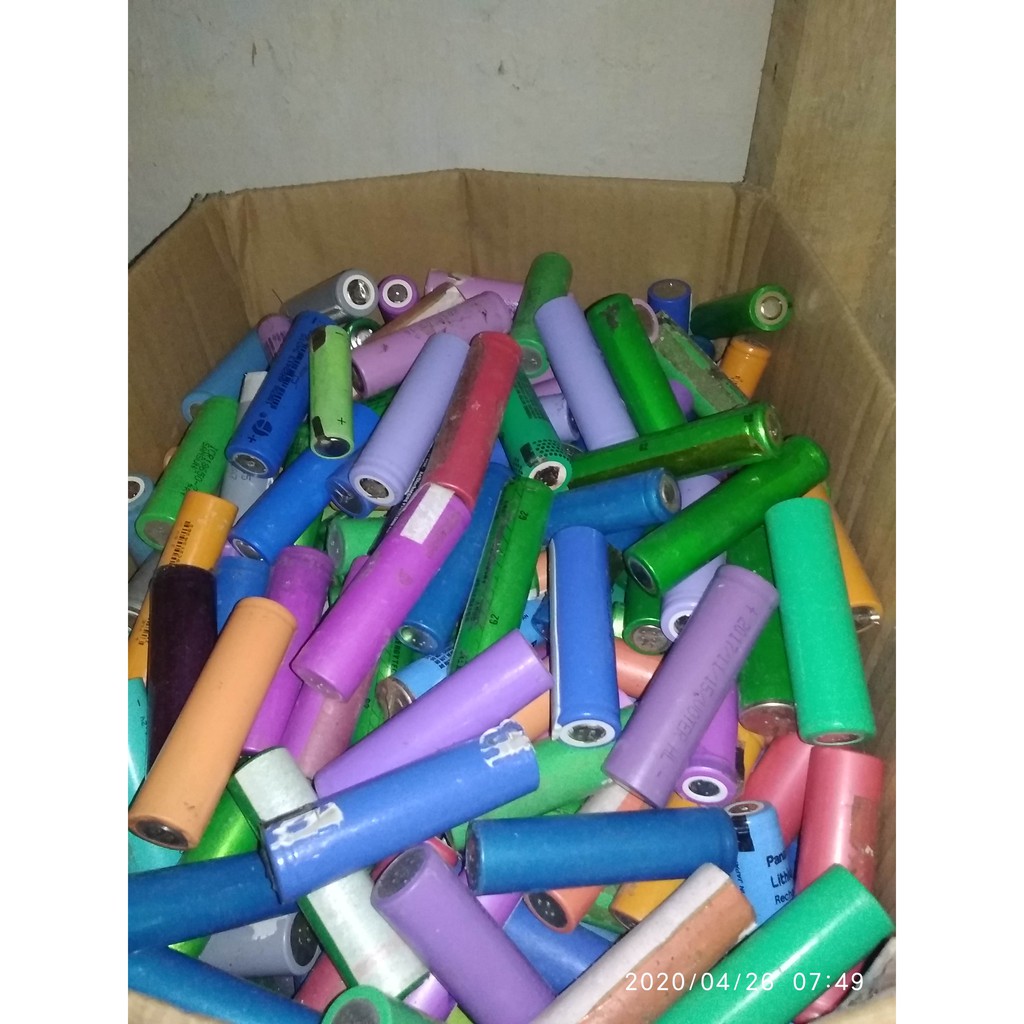 baterai bekas laptop drop / mati