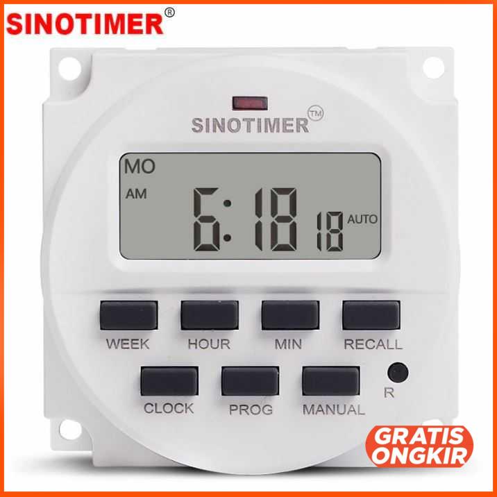 Sinotimer Programmable Timer Switch Relay 220V AC - TM618N-2