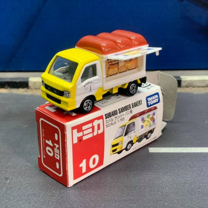 Tomica 10 Subaru Sambar Bakery - Damaged Box