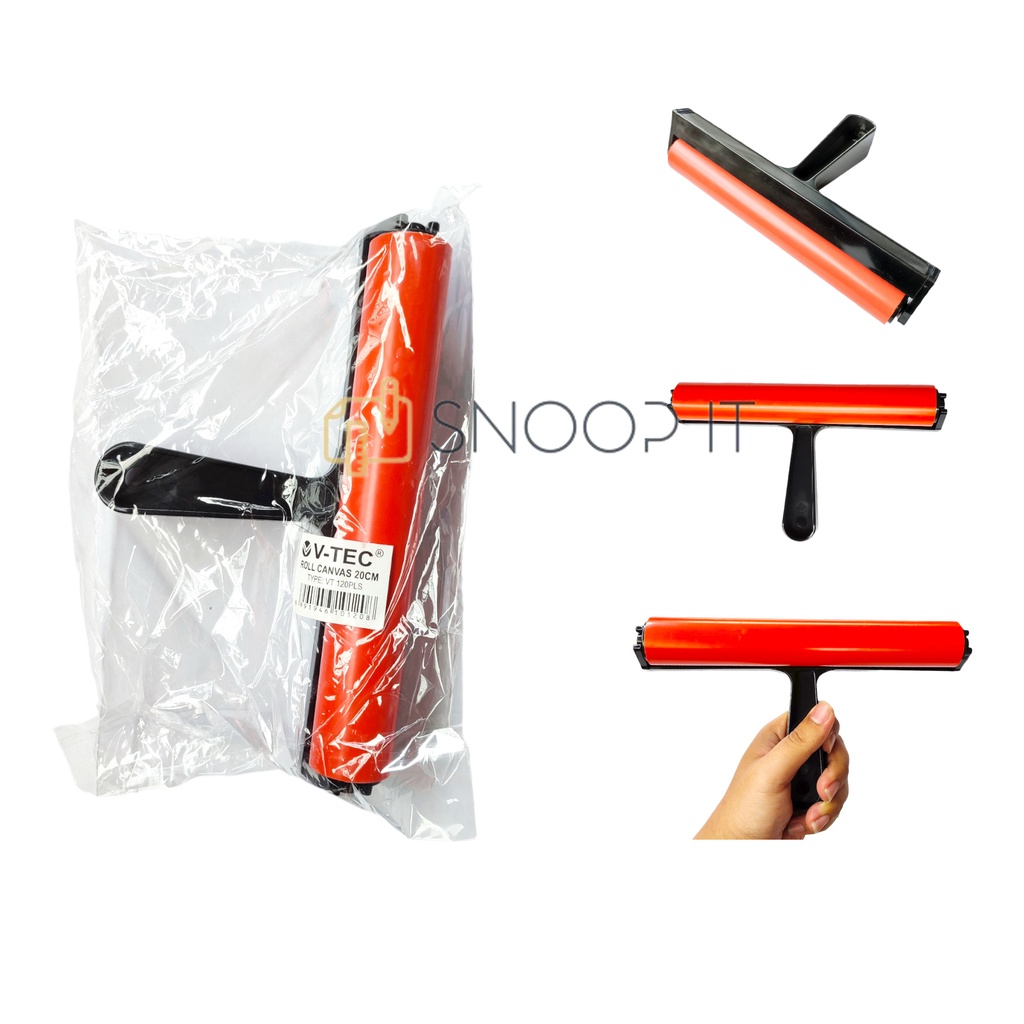 

V-Tec Roller Rubber Plastik VT-120PLS 20 cm / Vtec Roll Lukis Bahan Plastik / Roll Untuk Melukis V-Tec 20 cm SHSNP