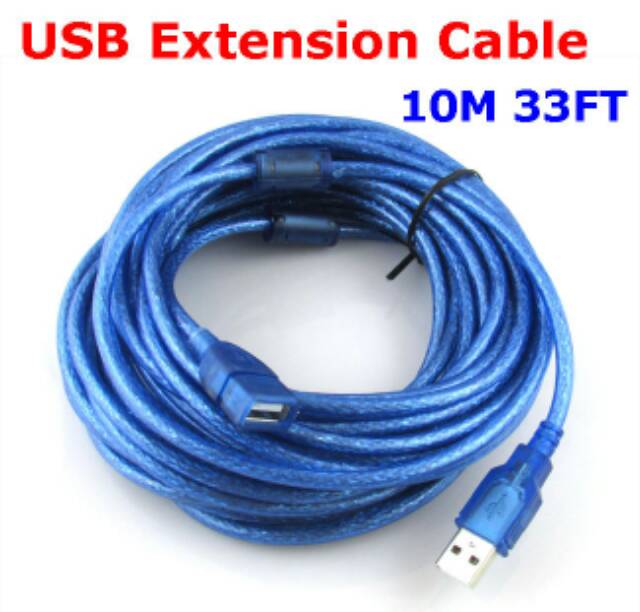 KABEL USB MALE FEMALE 10M / PERPANJANGAN USB / USB EXTENDER EXTENTION