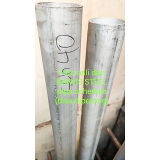 Jual Pipa schedule 40 stainless 304 welded 3" inch (OD 89 mm) tebal 5,5