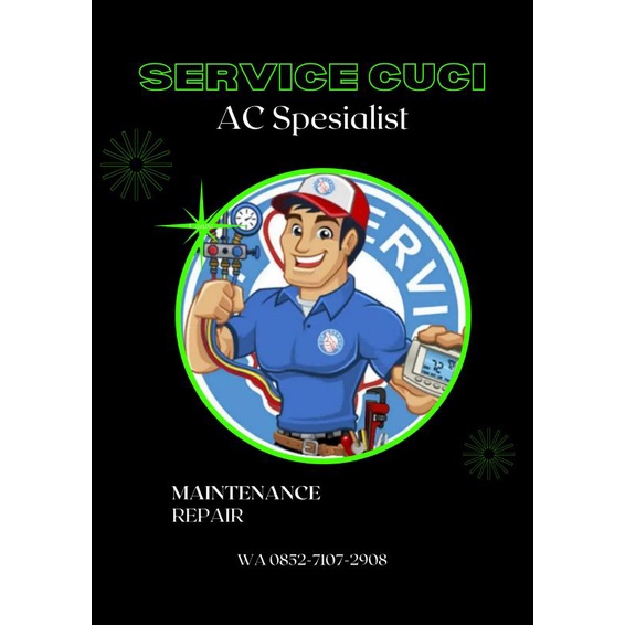 JASA SERVICE CUCI AC SPLIT 1/2 PK - 1PK