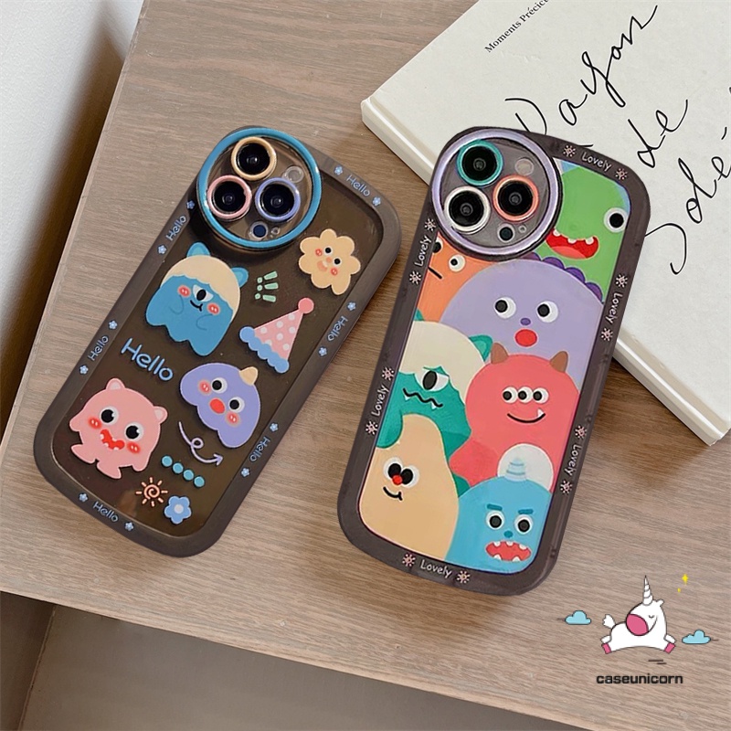 Case Oppo A15 A17 A55 A16 A17K A12 A54 A16K A57 A96 A16E A5s A3s A95 A53 A33 A74 A16s A5 A9 A76 A35 A7 A36 A12E A1K A31 Reno 6z 5z 8 5 6 Kartun Graffiti Little Monster Soft Sarung