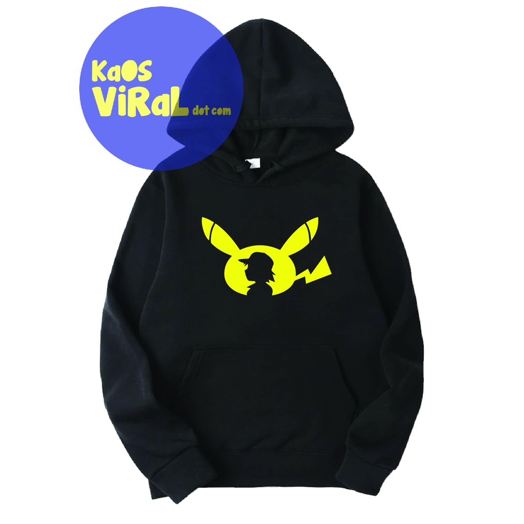 JACKET HOODIE ANIME POKEMON ASH KETCHUP PIKACHU JUMPER