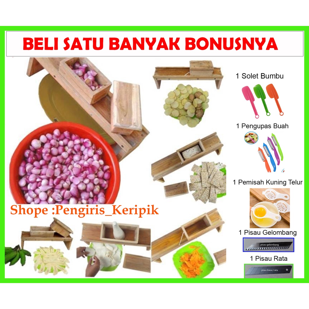 PROMO TERMURAH Alat pengiris pemotong keripik pisang singkong bawang tempe dan kerupuk