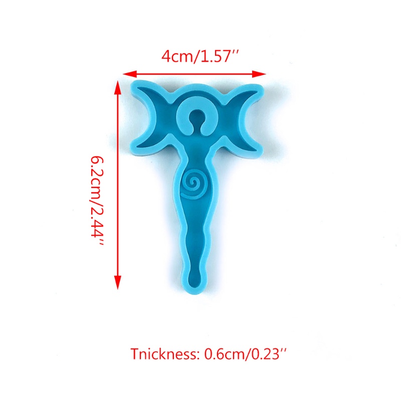 Siy Cetakan Resin Bentuk Bulan Sabit Bahan Silikon Untuk Membuat Perhiasan