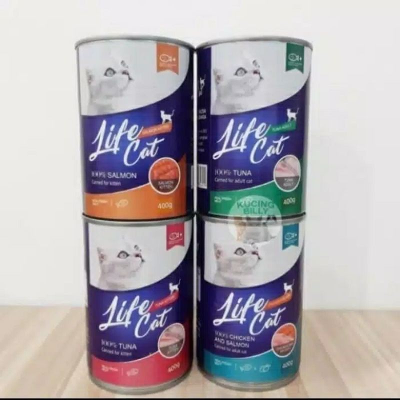 Kaleng Life cat kitten &amp; adult 400 gr makanan basah Cair Anak Kucing Dewasa Kaleng