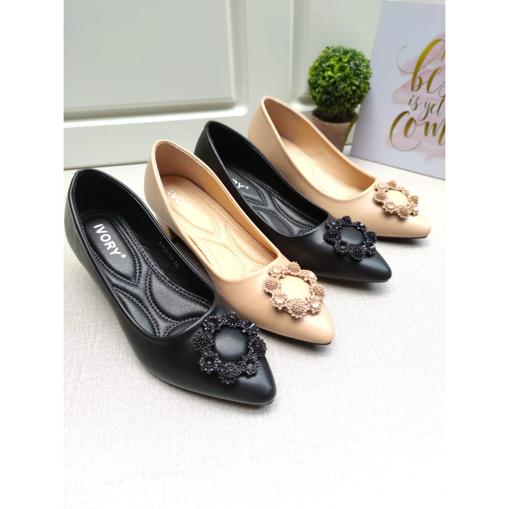 IVORY Sepatu Wanita Heels Pantofel Kerja 8410-13