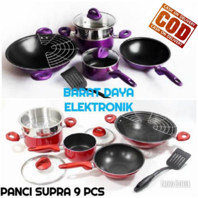 PANCI SUPRA SET 9 PCS ORIGINAL