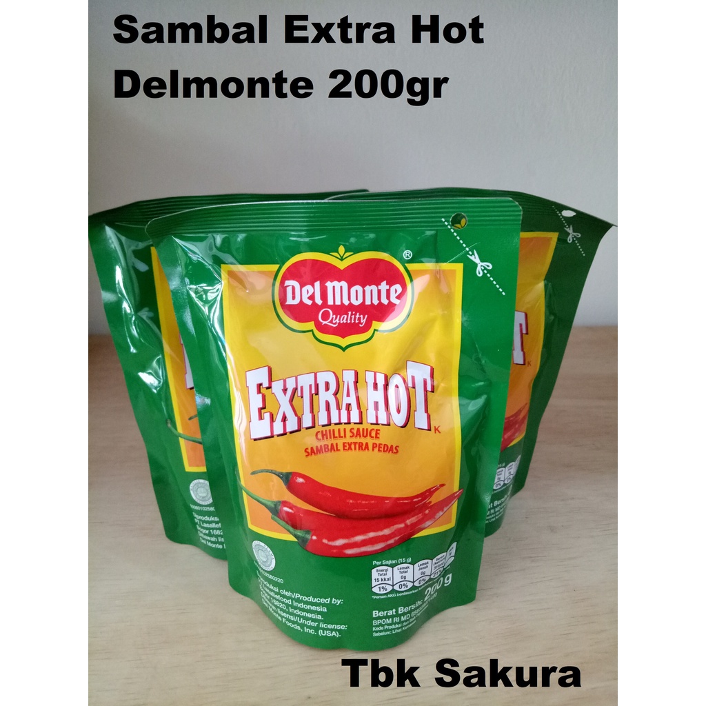 

Sambal Extra Hot Delmonte 200gr (kecil)