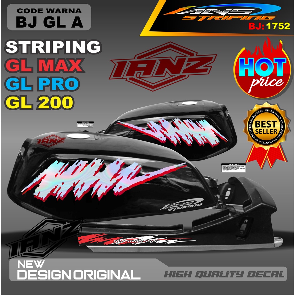 STRIPING HOLOGRAM GL MAX /  STIKER GL MAX VARIASI HOLOGRAM / STIKER HOLOGRAM