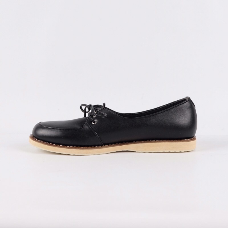 [SIAP KIRIM] BRShoes30 Hitam Sepatu Kerja Casual Flat Wanita