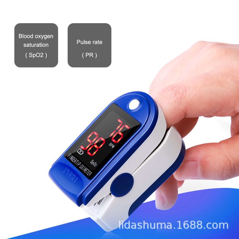 COD✅ Fingertip Pulse Oximeter Alat Pengukur Detak Oximetry Saturation Monitor Layar LED LK87 LK88