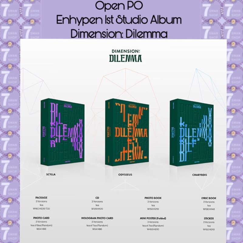 [Open PO] Enhypen 1st Studio Album Demension : Dilemma