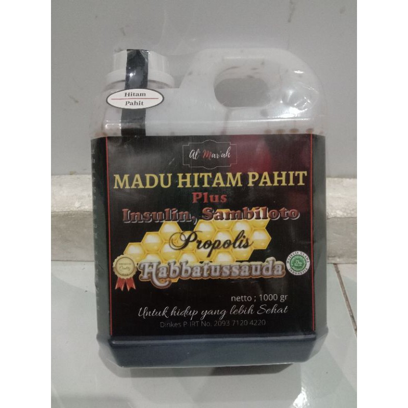 

MADU HITAM PAHIT + INSULIN, (propolis habbatussauda) 1kg / MADU BEE POLLEN & PROPOLIS 1kg