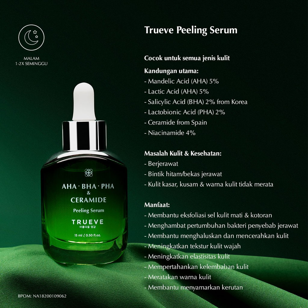 Trueve AHA - BHA - PHA &amp; Ceramide Peeling Serum